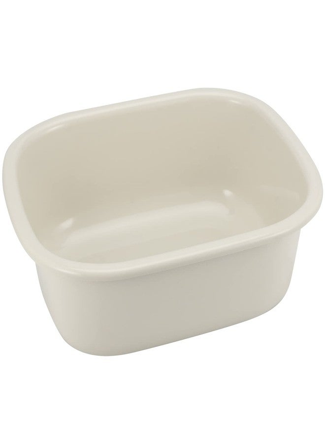 MOUYAT 4 Pack 13L Plastic Wash Basin, 14 Quart Plastic Commercial Bus Box, Rectangular Wash Tub Basin, Beige Dish Pans for Washing Dish, Sink, Cleaning Supplies - Image 5